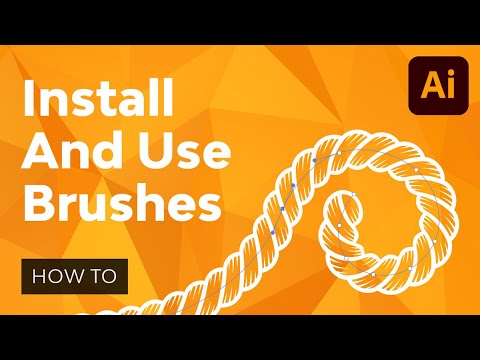 How to Install and Use Brushes in Adobe Illustrator - YouTube