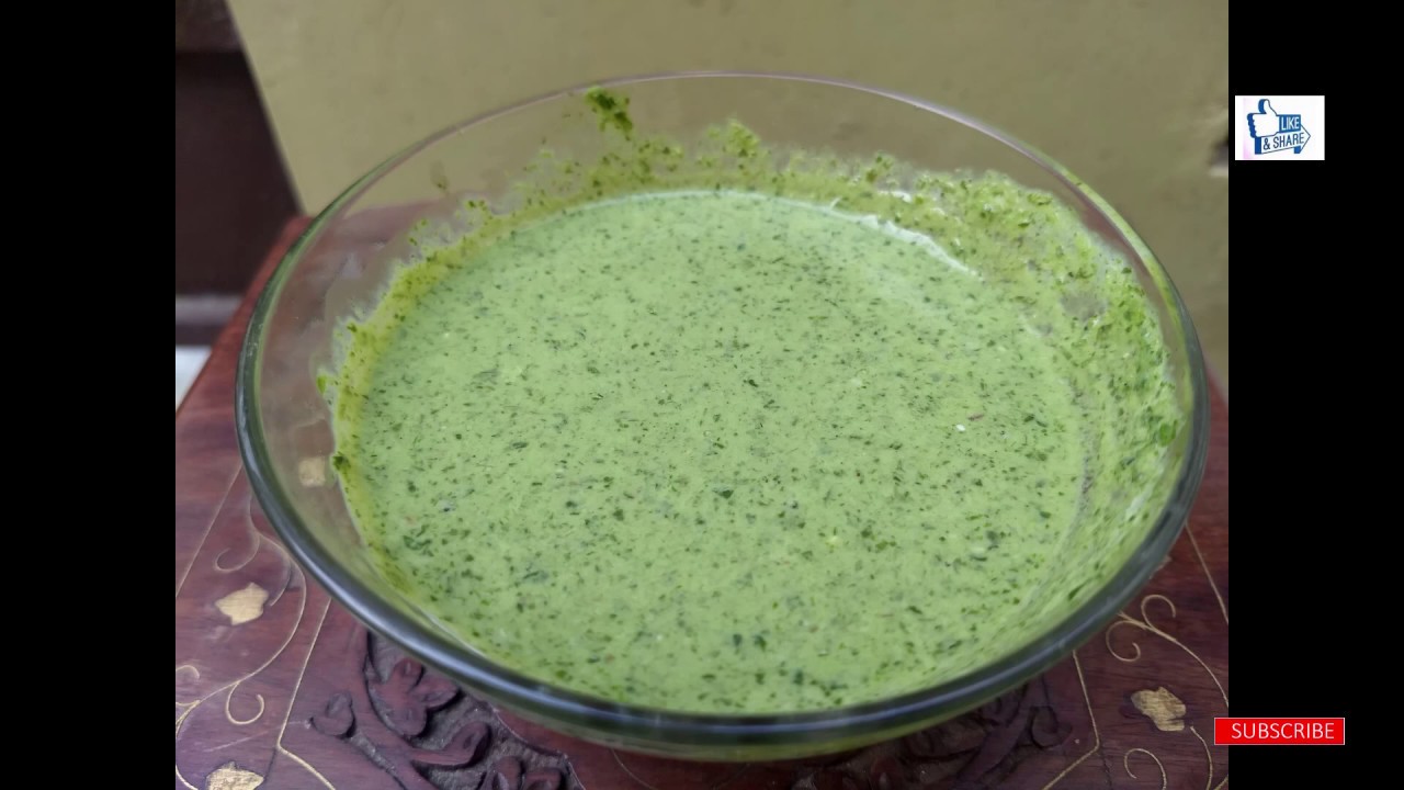 Dahi wali Dhaniya Pudina Chutney Mint Coriander Yogurt Chutney Dahi wali hari chutney YouTube