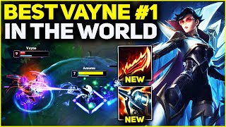 RANK 1 BEST VAYNE IN THE WORLD AMAZING GAMEPLAY! | Season 13 League of Legends