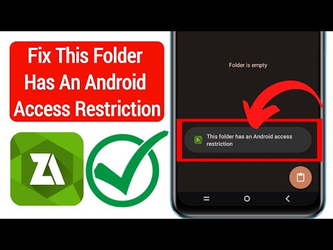 Fix This Folder Has an Android Access Restrictio on Android | Access Restricted Folders on ZArchiver