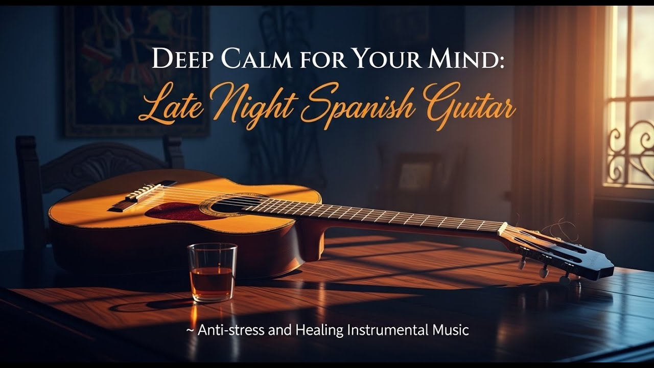 Siente calma inmediata: Late Night Spanish Guitar ✦ Música Instrumental Para Relajar la Mente