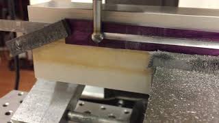 Making the fuller in the mini claymore sword blade