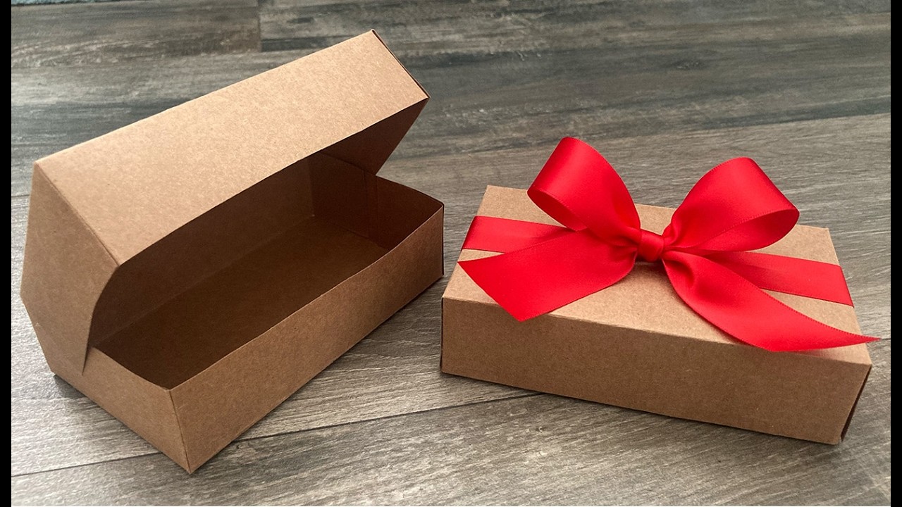 DIY Cardstock Gift Box | Simple Paper Box with Lid