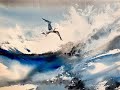 How To Paint A Beautiful Loose Watercolour Seascape, how to lift out sea spray wet in wet watercolor