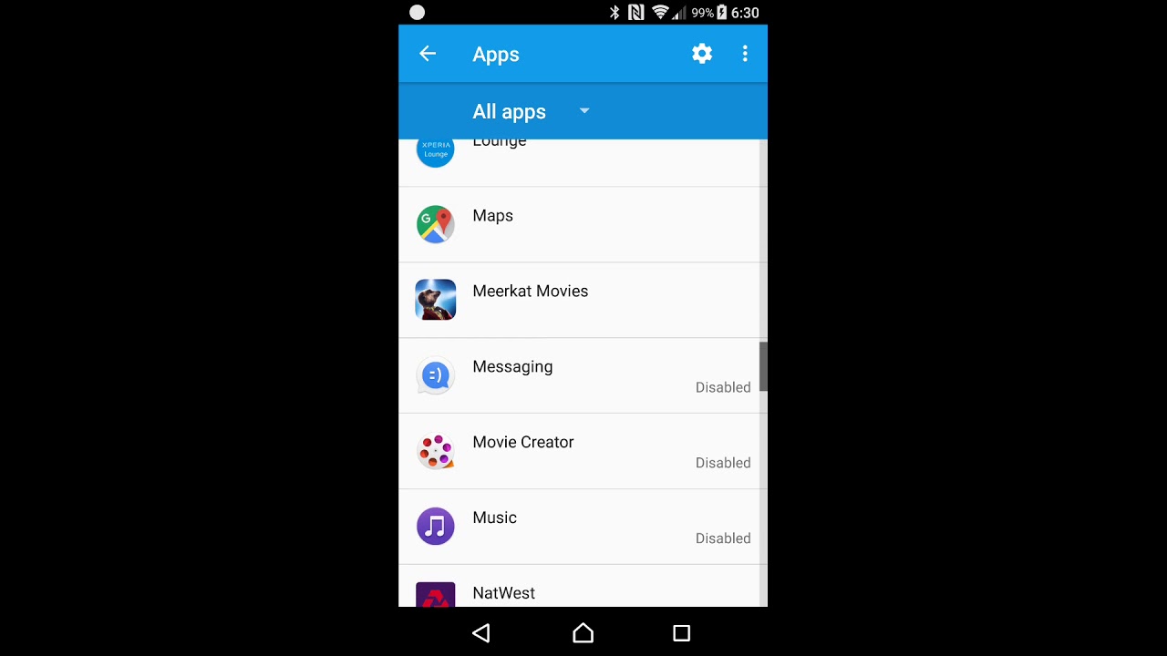 Changing app permissions on Android