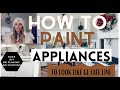 DIY How To Paint Your Appliances to look like GE Cafe Line