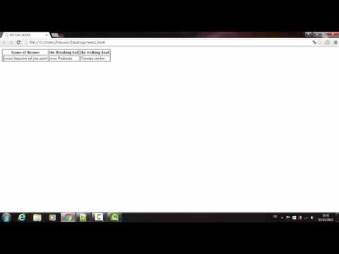 لغة البرمجة XHTML و CSS  : تغيير حجم الجدول و الخانات. #16