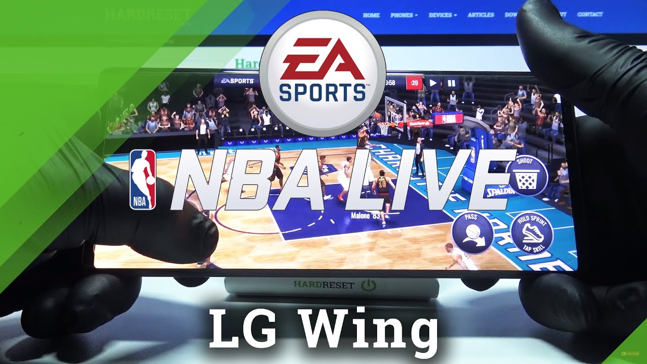 NBA Mobile on LG Wing – High Graphics Test