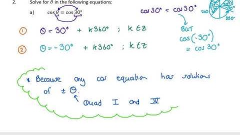 Grade 11 Trig Topic 5.5 - Trig Equations Level 5
