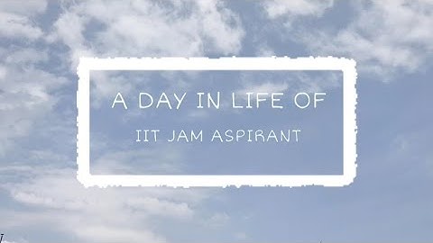 VLOG #1 A DAY IN LIFE OF IIT JAM ASPIRANT 2024 | #iitjam2024 #iitjam IIT JAM aspirant life |