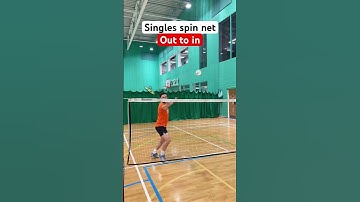 Singles spin net shots