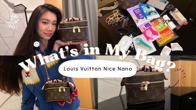 How cute is the Louis Vuitton Nice Nano Toiletry Pouch?! #louisvuitton, louisvuitton