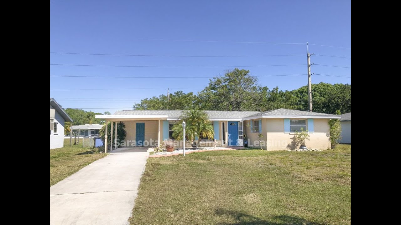 Sarasota Rental Houses 2133 Fiesta Dr., Sarasota, FL 34231 3BR/2BA by Sarasota Property