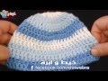 كروشيه طاقيه لبيبى حديث الولاده خيط وابره Baby crochet hat for a newborn