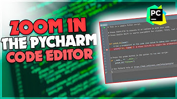 How to Zoom in the PyCharm Code Editor | F HOQUE |