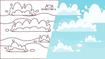 Create a Flat Design Cloudy Sky Illustration with Inkscape