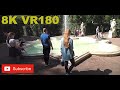 8K VR180 3D Russia St Petersburg Summer Garden - fountains (Travel videos, ASMR/Music 4K/8K)