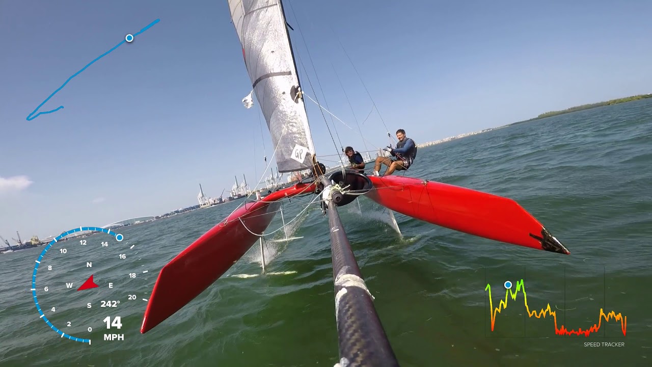 whisper foiling catamaran