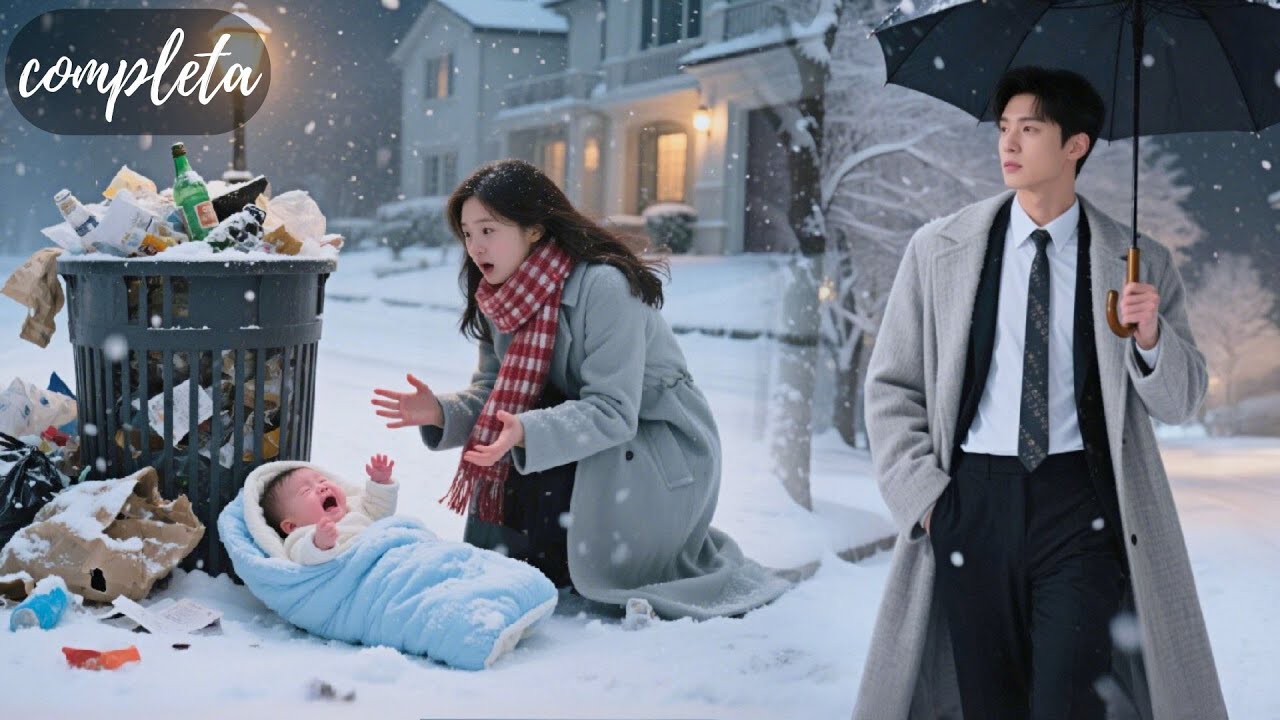 ✨Noche nevada, chica echada x ser ‘infertilidad’ halla niño en basura—¡Era hijo del más rico!