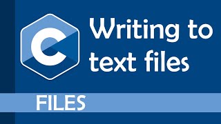 Writing to text files in C
