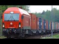 Siemens ER20CF-044 с контейнерами, грузовой поезд
