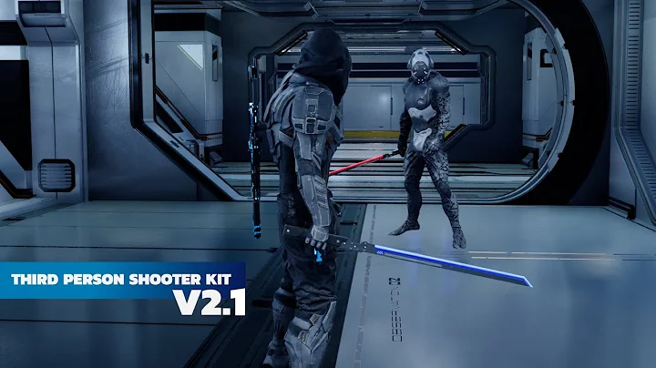Third Person Shooter Kit - example melee sword sci fi game
