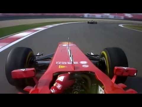 On board Felipe Massa sorpasso su Lewis Hmilton Gp China F1 2013