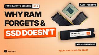 How RAM and SSDs Work: Cache, Memory & Storage in 3D | From Sand to Servers Ep 5