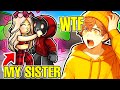 This youtuber tried to date my sister in the strongest battlegrounds