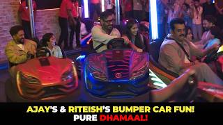 Ajay Devgn, Riteish Deshmukh & Ravi Kishan Play Bumper Cars with Kids 😂 | Dhamaal 4 Promotions