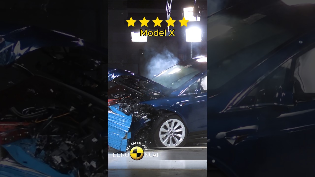 Tesla model X crash test