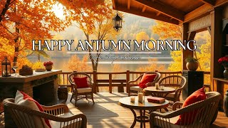 Happy Autumn Morning & Relaxing Jazz Instrumental Music at Outdoor Coffee Shop Ambience for Studying screenshot 4