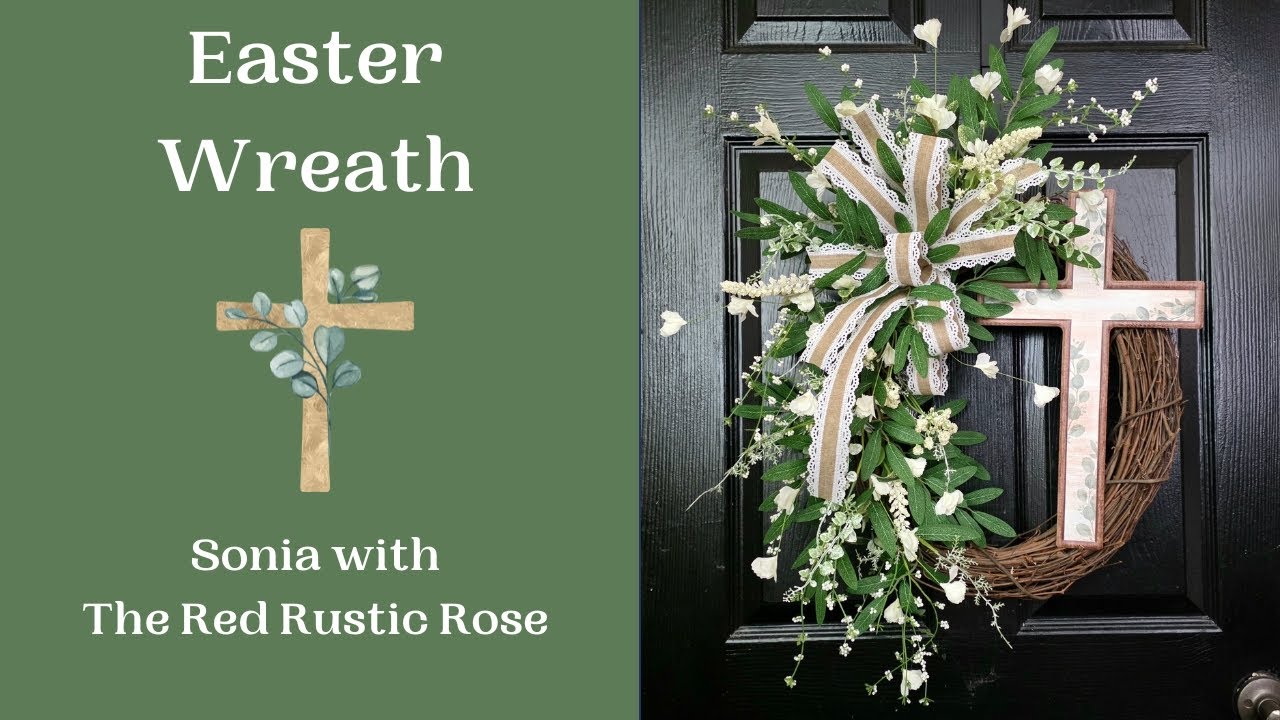 Изготовление пасхального венка (запись прямой трансляции на Facebook) с использованием материалов...