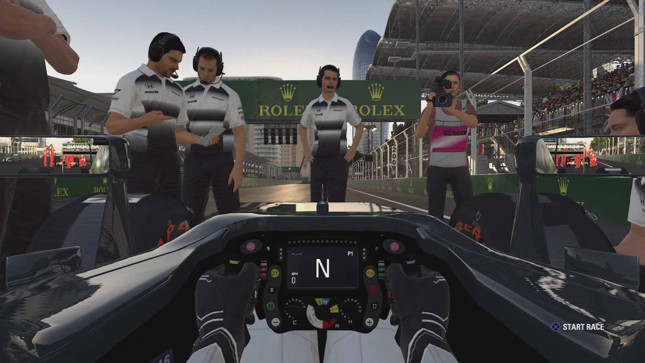 MY FIRST RACE ON F1 2016 With Commentary (Disaster in Azerbaijan, Baku)