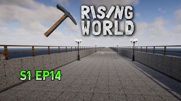 Connecting the Arctic Bridge & Expanding the Farm! 🧱🐄 | Rising World Gameplay S1 Ep14