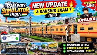 Railway Simulator India | New Update & Kaushik Exam ? Info And Upcoming Game 🔥￼￼ screenshot 2