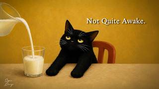 Not Quite Awake. – Slow, Cozy Vintage Noir Jazz with Sleepy Black Cat