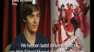 High School Musical 3 Interviews - Troy And Gabriella In German, Spanish, Dutch Etc.