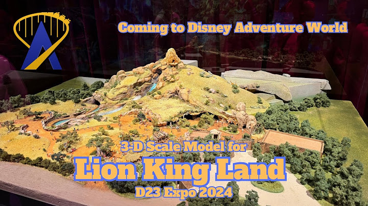Detailed Look at The Lion King Land Model at Disney D23 2024