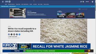 White rice recall expands to a dozen states including WA