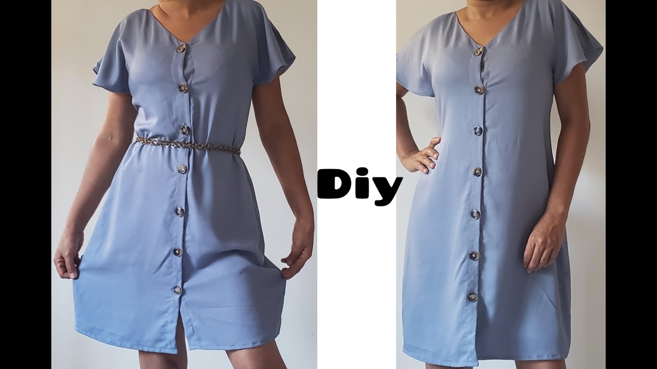 ✂️ Como fazer vestido com botões fácil