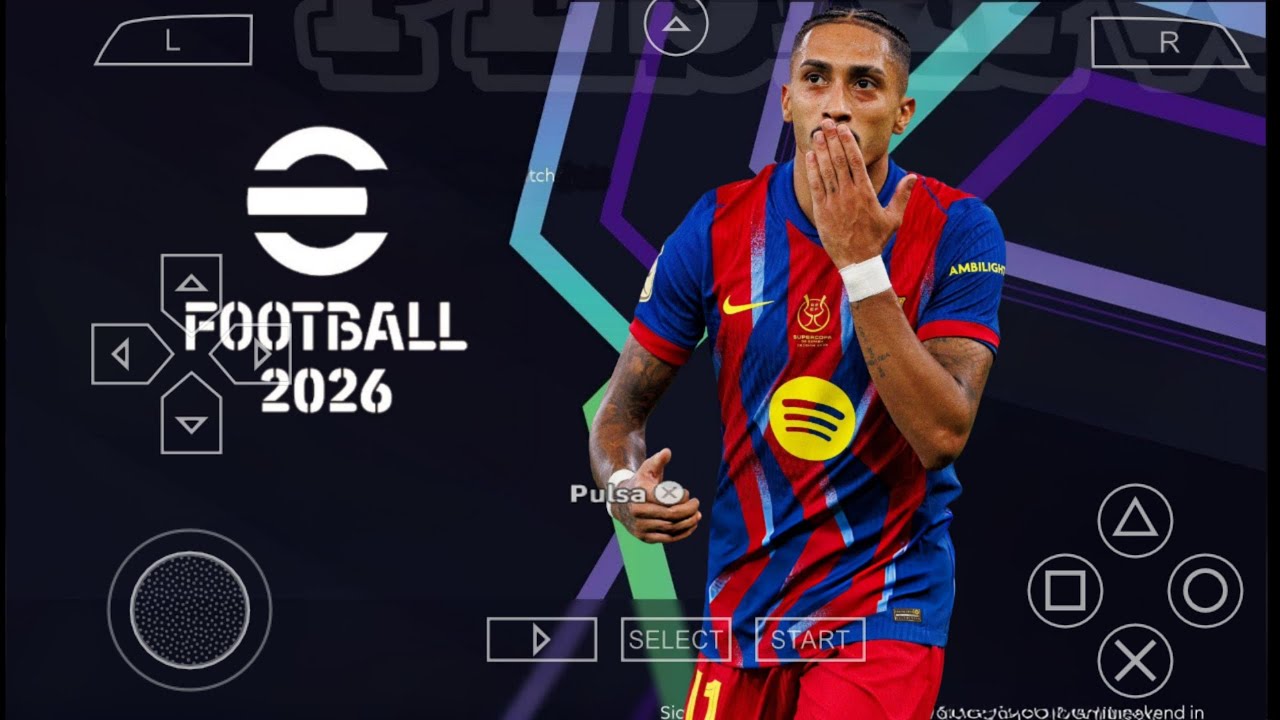 eFootball PES 2026 PPSSPP Android Offline PS5 Camera | Efootball 2026 PSP Full Update & 62+ Stadiums