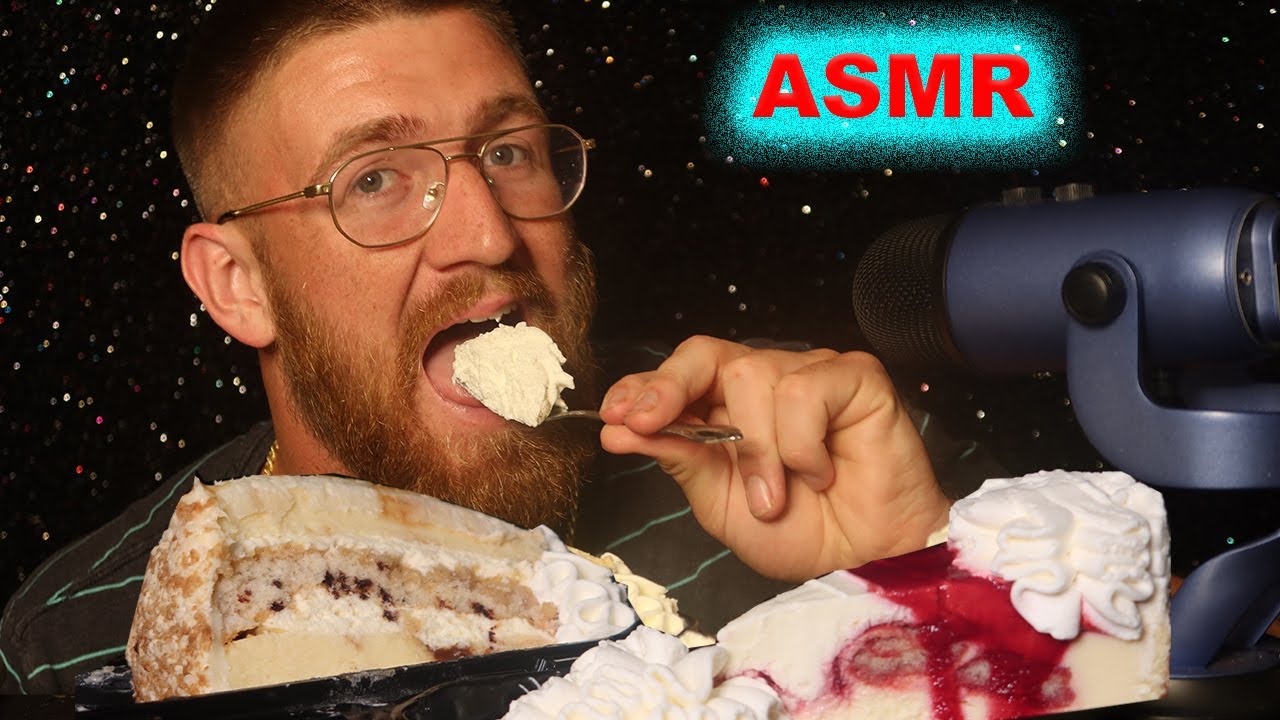 ASMR CHEESECAKE FACTORY CHEESECAKE MUKBANG