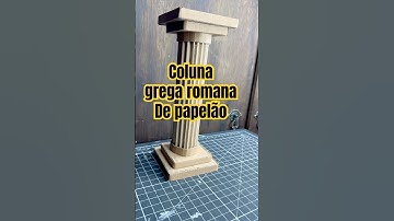 Como fazer uma coluna grega #artesanato  #papelao #criatividade #cardboardcrafts