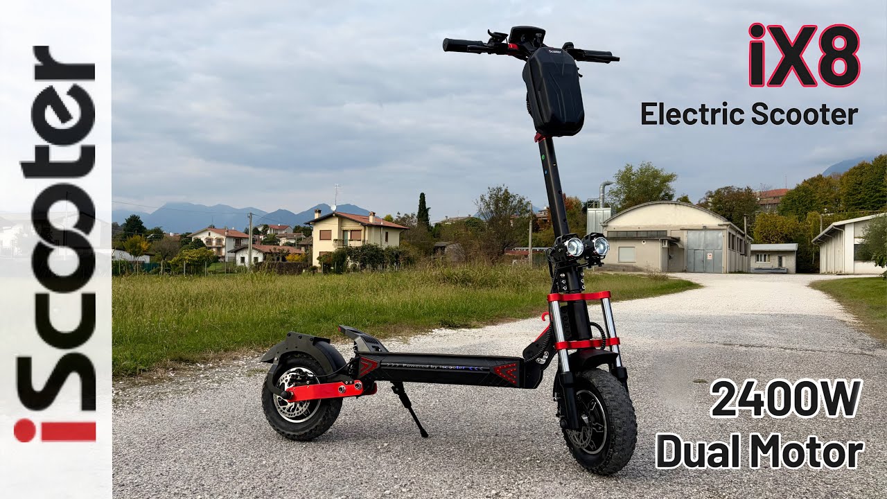 iScooter iX8 Off-Road Tires Electric Scooter for Adults 2400W Dual Motor Up to 60 km/h / 38mph