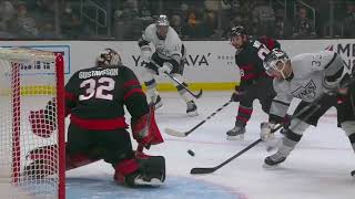 Viktor Arvidsson sets up in front and redirects it in the back of the net for a power play goal.