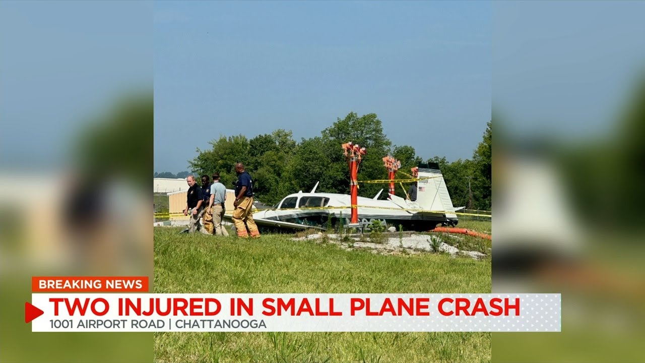 Two injured in plane crash at Chattanooga Airport - YouTube