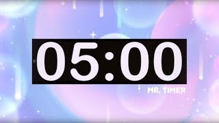 5 Minute Countdown Timer with Inspirational, EDM, Positive Music! Upbeat Background Music for Kids!