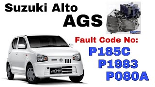 SUZUKI Alto AGS Fault code P185C,P1983,P080A Clear step by step. Profile