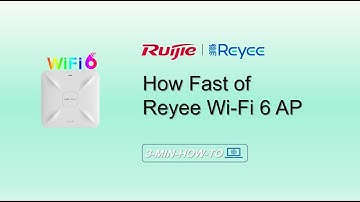 【3min-how-to】19. How Fast of Reyee Wi-Fi 6 AP？